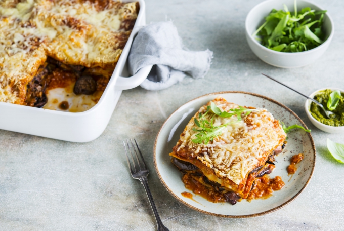 veggie lasagne | groente lasagne | Italiaanse groentenlasagne | vegetarisch bolognese saus | Cook & Create