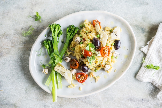 mediterraanse groenten risotto | veggie risotto | Cook & Create