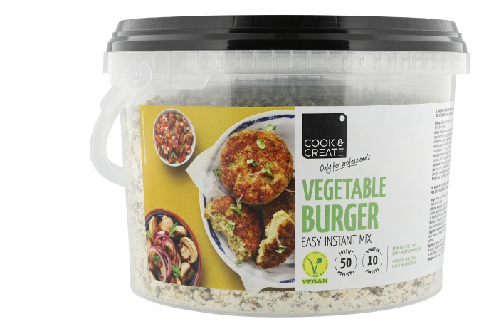 Vegetable burger mix | Basismix van soja en groenten voor plantaardig gehakt | Cook & Create